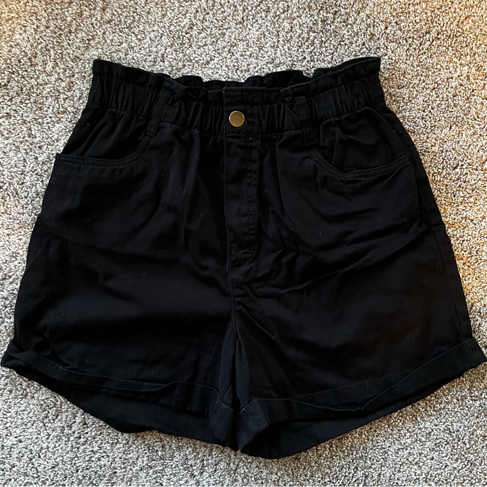 H&M High Waist Black Women's Shorts
